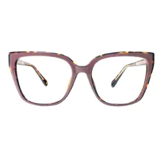 Square Tortoiseshell/Pink Eyeglasses