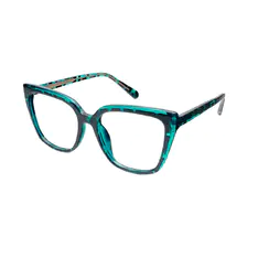 Square Tortoiseshell/Blue Eyeglasses