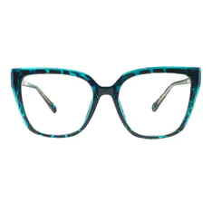 Square Tortoiseshell/Blue Eyeglasses