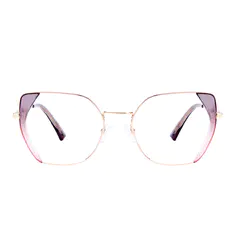 Square Gradient Pink Eyeglasses