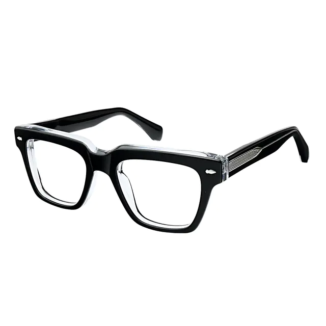 Square Black/Clear Eyeglasses