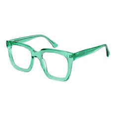 Square Green Eyeglasses