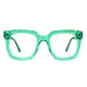 Square Green Eyeglasses