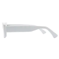 Rectangle White Eyeglasses