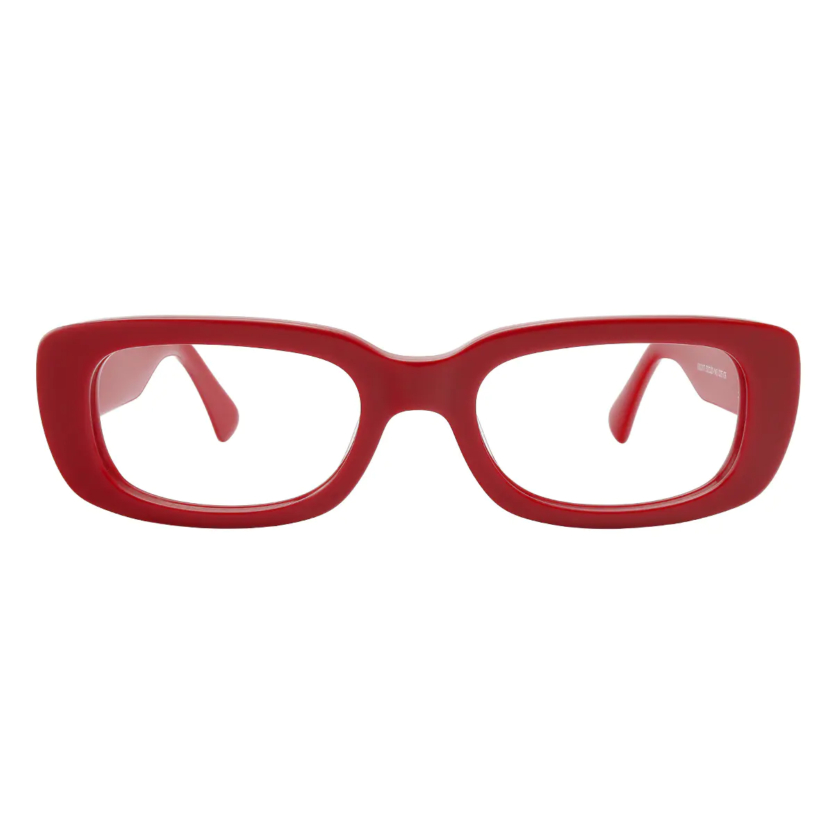 Rectangle Red Eyeglasses