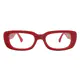 Rectangle Red Eyeglasses