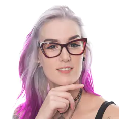 Cat-eye Wine Eyeglasses