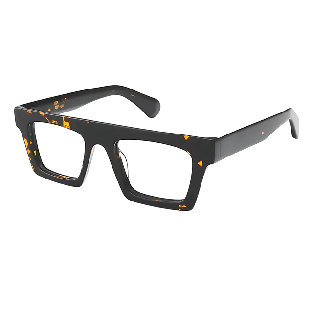 Rectangle Tortoiseshell Eyeglasses