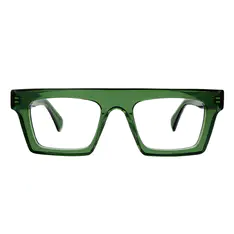 Rectangle Green Eyeglasses