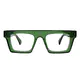 Rectangle Green Eyeglasses