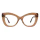 Cat-eye Light Brown Eyeglasses