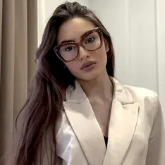 Cat-eye Light Brown Eyeglasses