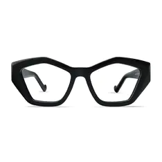 Geometric Black Eyeglasses