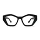Geometric Black Eyeglasses