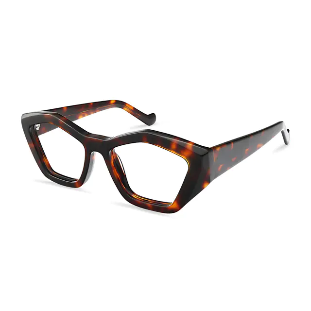 Geometric Tortoiseshell Eyeglasses