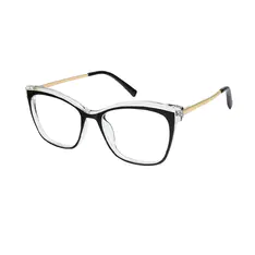 Cat-eye Black/Clear Eyeglasses
