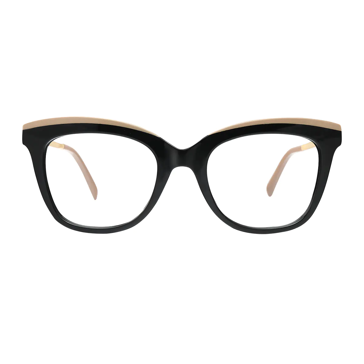 Cat-eye Black/Gold Eyeglasses