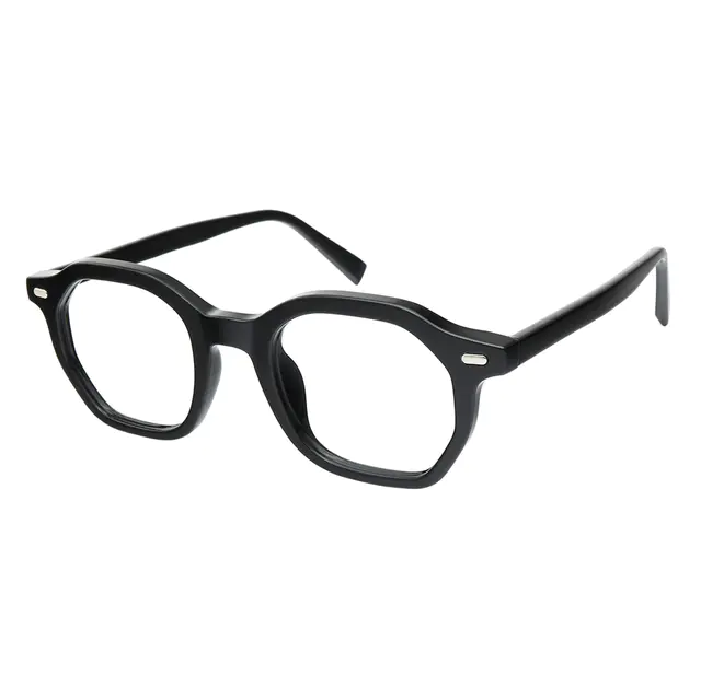 Geometric Black Eyeglasses