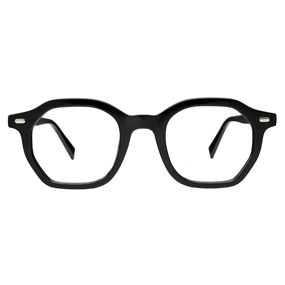 Geometric Black Eyeglasses