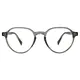 Round Transparent Gray Eyeglasses