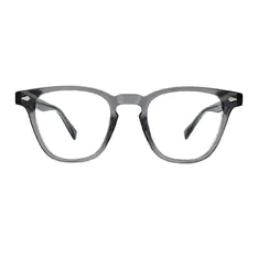 Square Transparent Gray Eyeglasses
