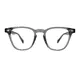 Square Transparent Gray Eyeglasses