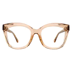 Cat-eye Transparent Amber Eyeglasses