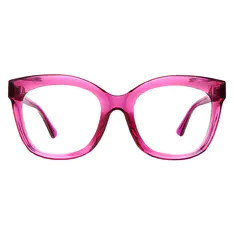 Cat-eye Transparent Purple Eyeglasses