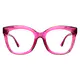 Cat-eye Transparent Purple Eyeglasses