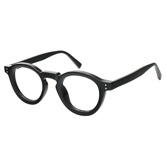 Round Black Eyeglasses