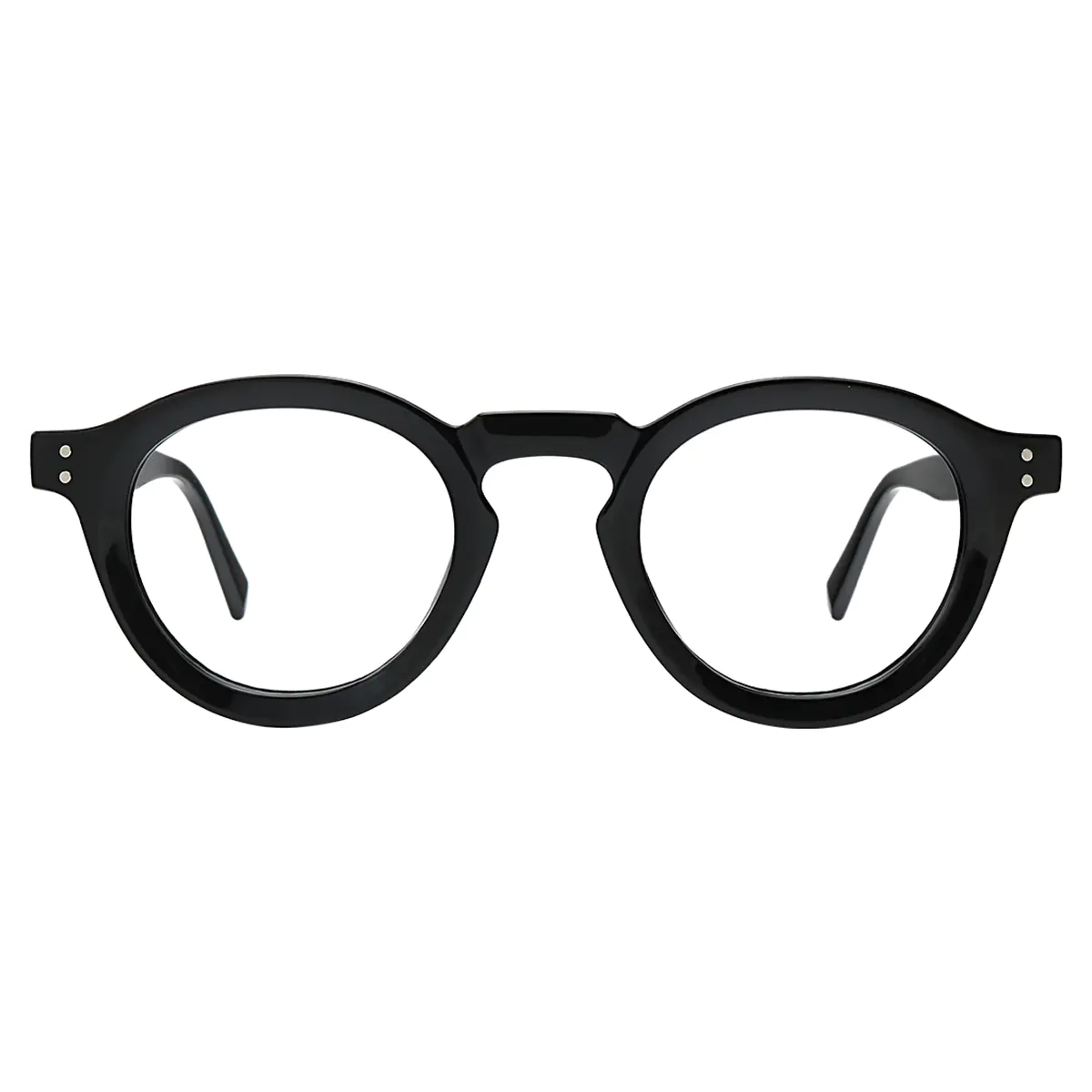 Round Black Eyeglasses