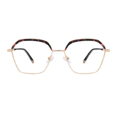 Geometric Tortoiseshell Eyeglasses