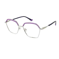 Geometric Purple Eyeglasses