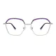 Geometric Purple Eyeglasses
