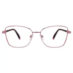 Square Pink Eyeglasses