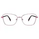 Square Pink Eyeglasses