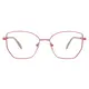 Geometric Pink Eyeglasses