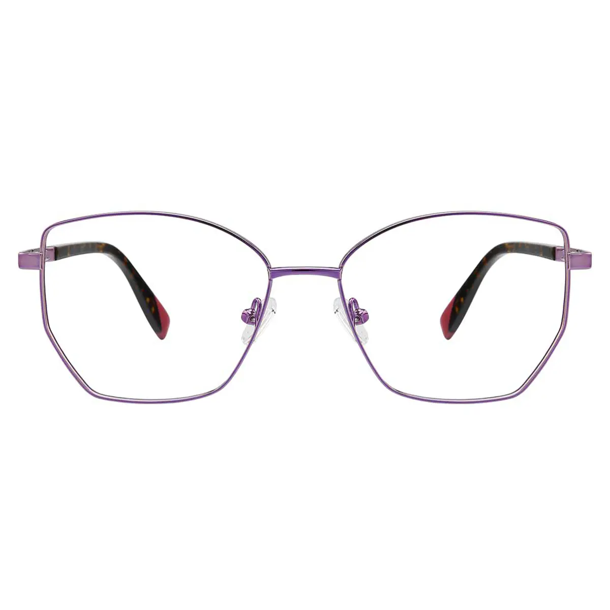 Geometric Purple Eyeglasses