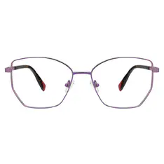 Geometric Purple Eyeglasses