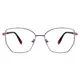 Geometric Purple Eyeglasses