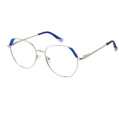 Geometric Silver Eyeglasses