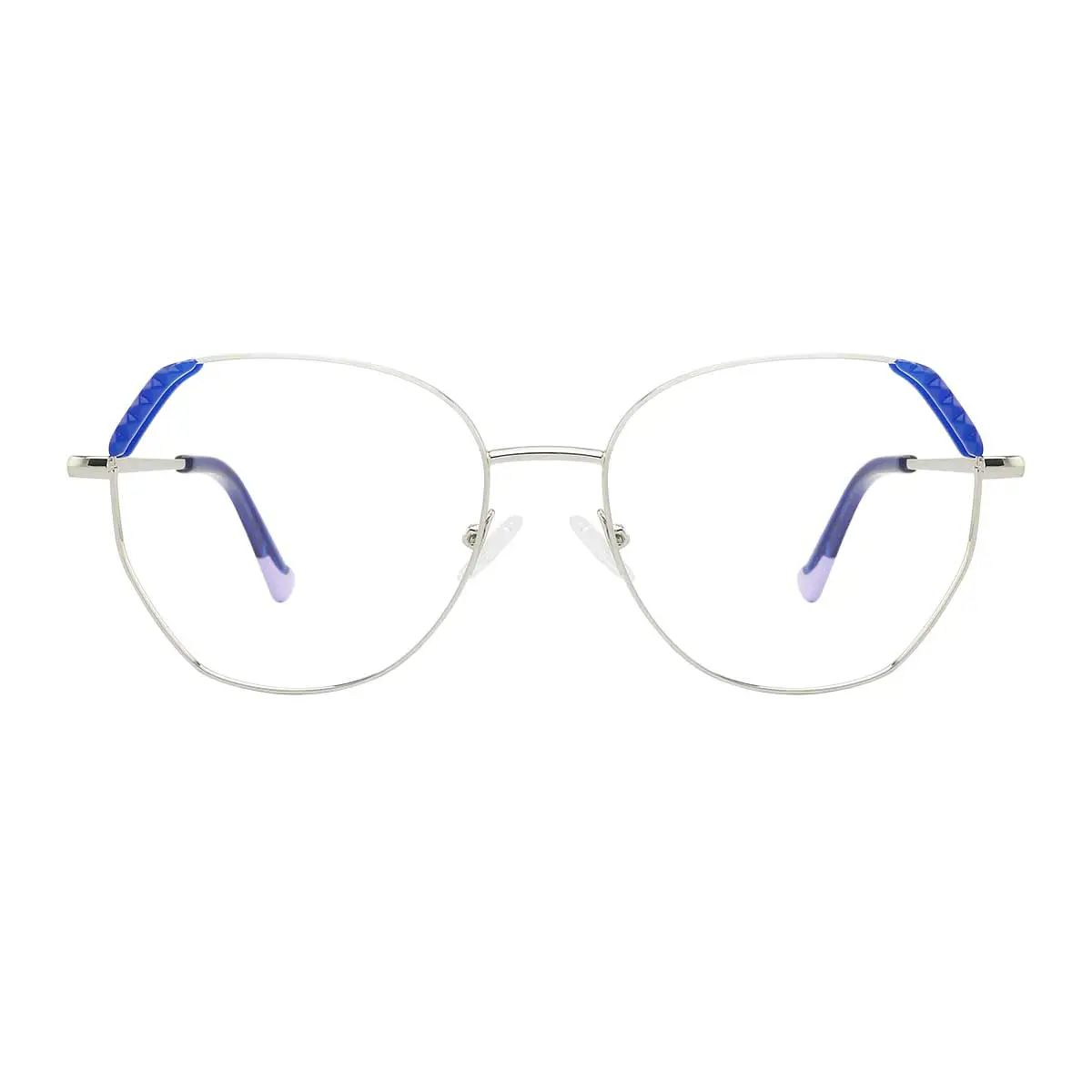Geometric Silver Eyeglasses