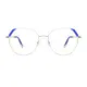 Geometric Silver Eyeglasses