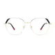 Geometric Gold Eyeglasses