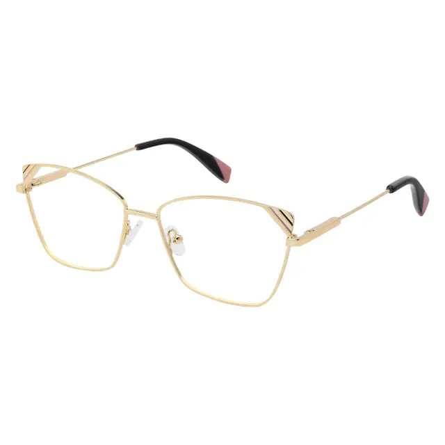 Cat-eye Gold Eyeglasses