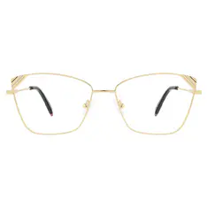 Cat-eye Gold Eyeglasses