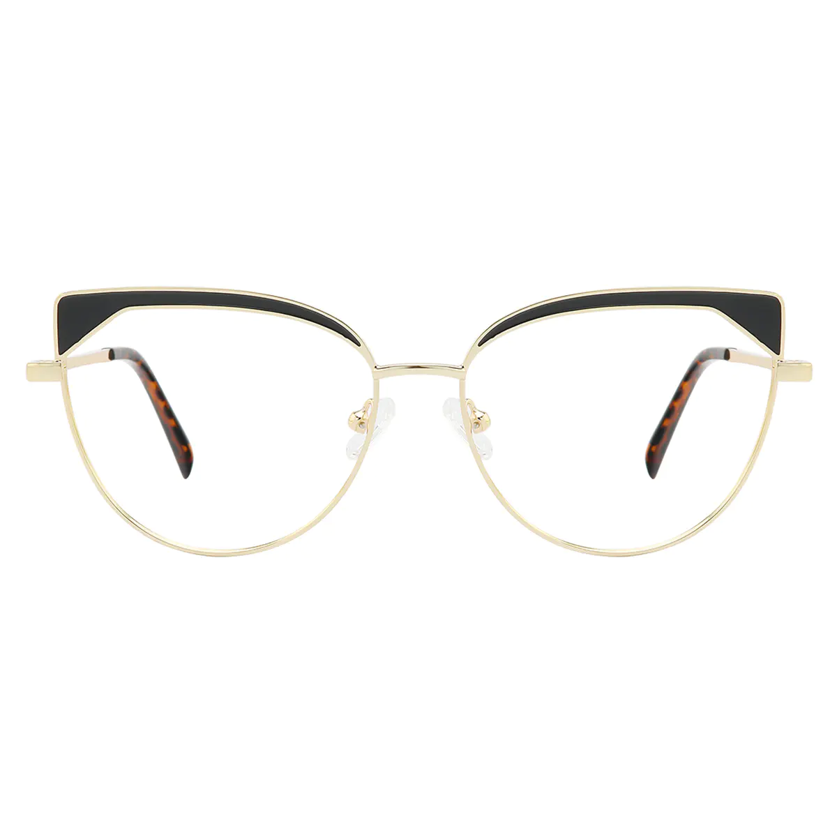 Cat-eye Gold/Black Eyeglasses