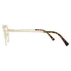 Cat-eye Gold/Black Eyeglasses