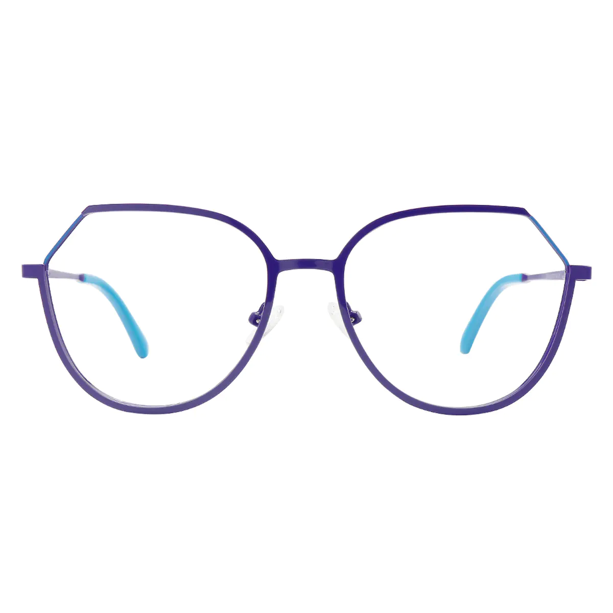 Geometric Purple Eyeglasses