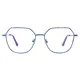Square Blue Eyeglasses
